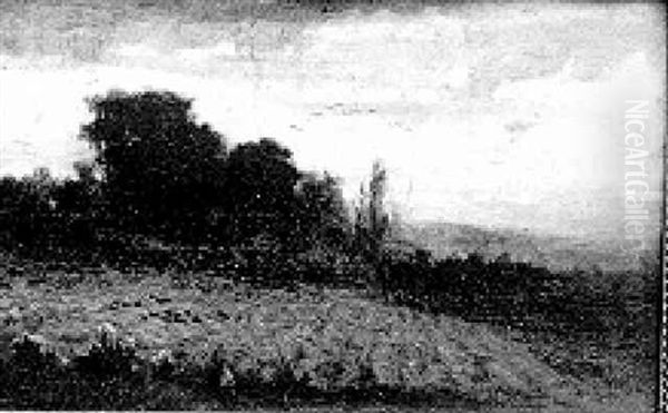 Crows In The Cornfield Oil Painting by Edward Mitchell Bannister