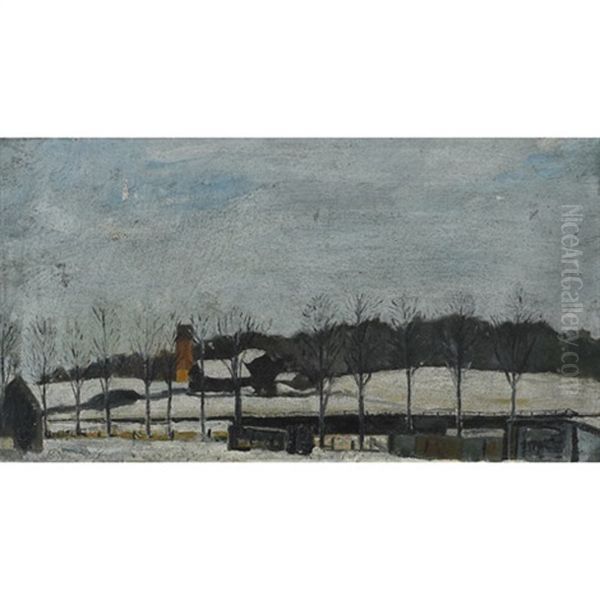 Winter Landscape Oil Painting by Sir Frederick Grant Banting