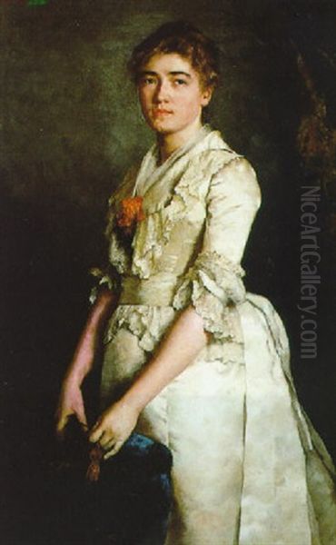 Bildnis Einer Dame Oil Painting by Carl Bantzer