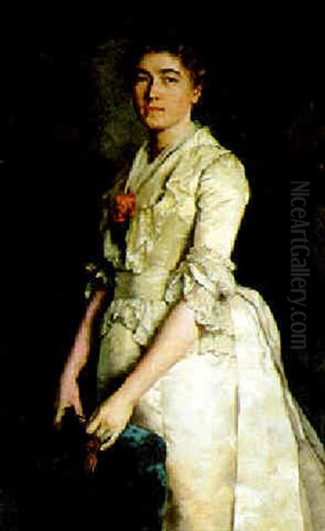 Damenbildnis Oil Painting by Carl Bantzer