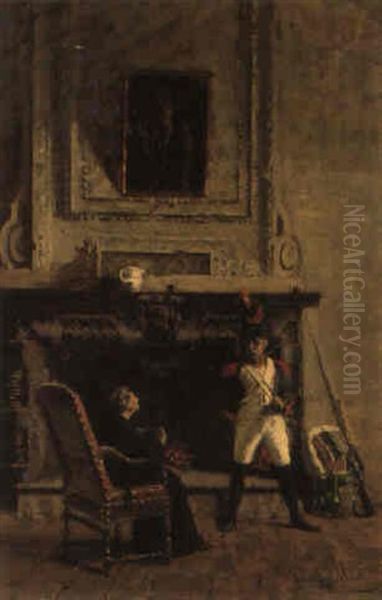 Alloggio Forzato Oil Painting by Giuseppe Barbaglia