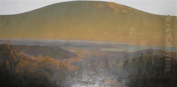 Paysage D'afrique Du Nord Oil Painting by Edmund-Paul-Auguste Barbarroux