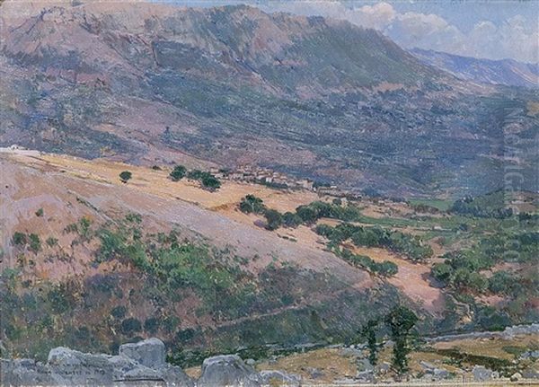 Paisaje Romano Oil Painting by Mariano Barbasan Lagueruela