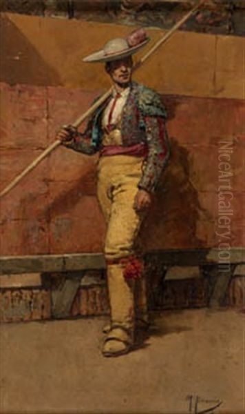 Picador Oil Painting by Mariano Barbasan Lagueruela