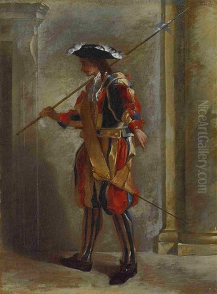 Schweizergardist Oil Painting by Jean Barbault