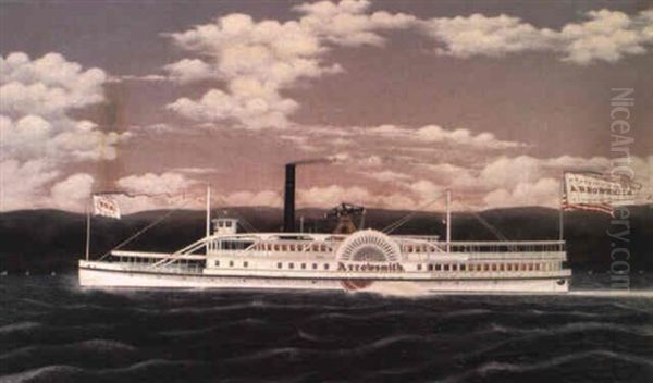 Steamboat 'arrowsmith' Oil Painting by James Bard