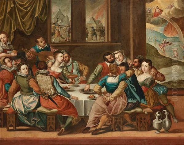 Mankind Awaiting The Last Judgement Oil Painting by Dirck Barendsz.