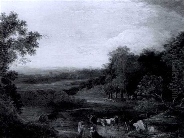 View In Devonshire Oil Painting by Benjamin Barker