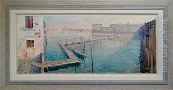 San Michelle Oil Painting by David Barker