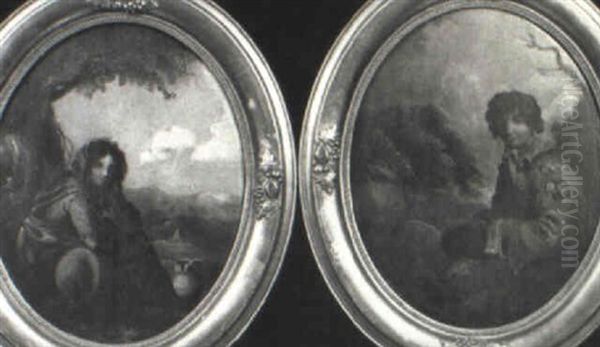 Rustic Couple Oil Painting by Thomas Barker