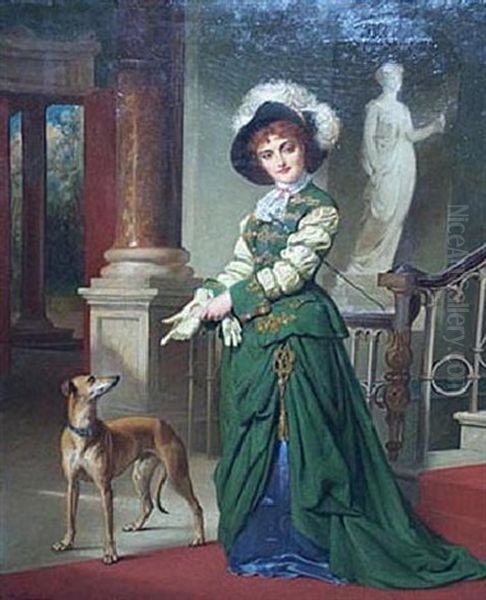 Ready For The Hunt Oil Painting by Edward Charles Barnes