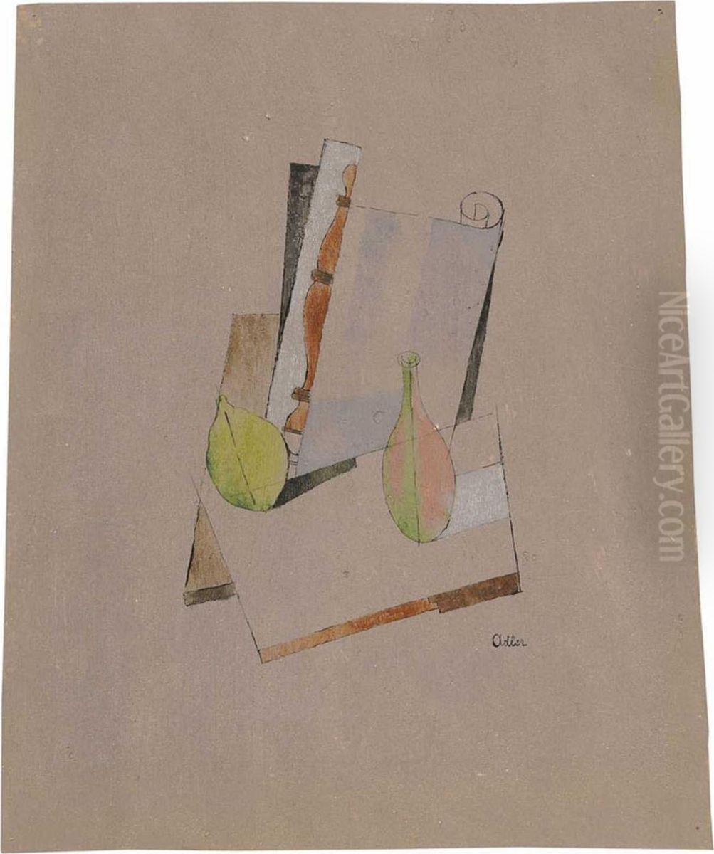 Kubistisches Stilleben Oil Painting by Jankel Adler