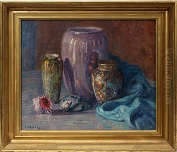 Detroit Pewabic Pottery Oil Painting by Ernest Harrison Barnes