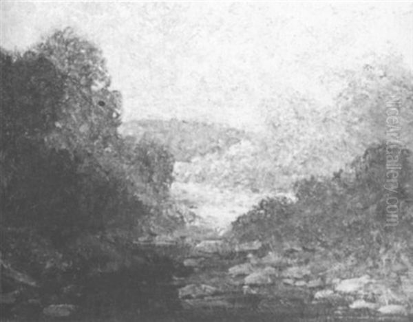 Brook Oil Painting by Wilfred Molson Barnes