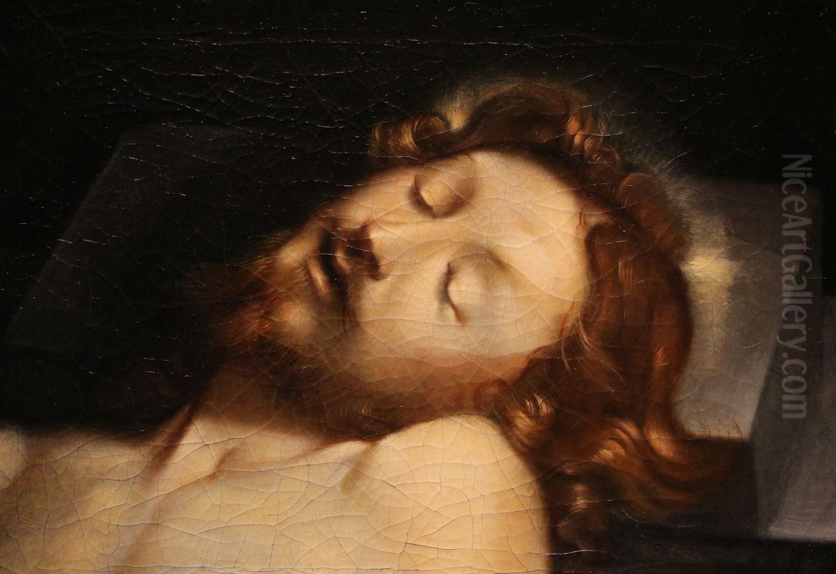 Head Of Christ Oil Painting by Federico Barocci
