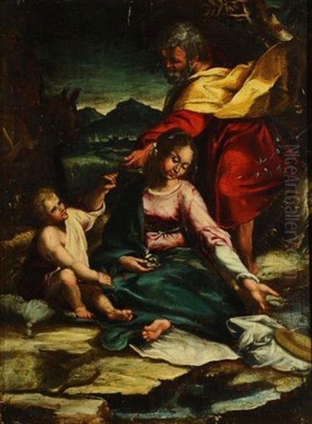 Riposo Dalla Fuga D'egitto Oil Painting by Federico Barocci