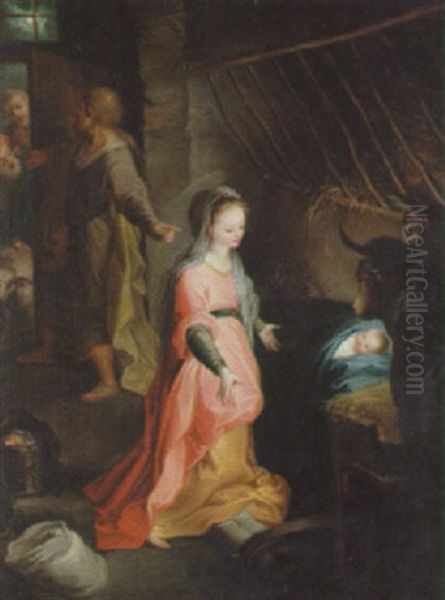 Tillbedjan Av Barnet Oil Painting by Federico Barocci