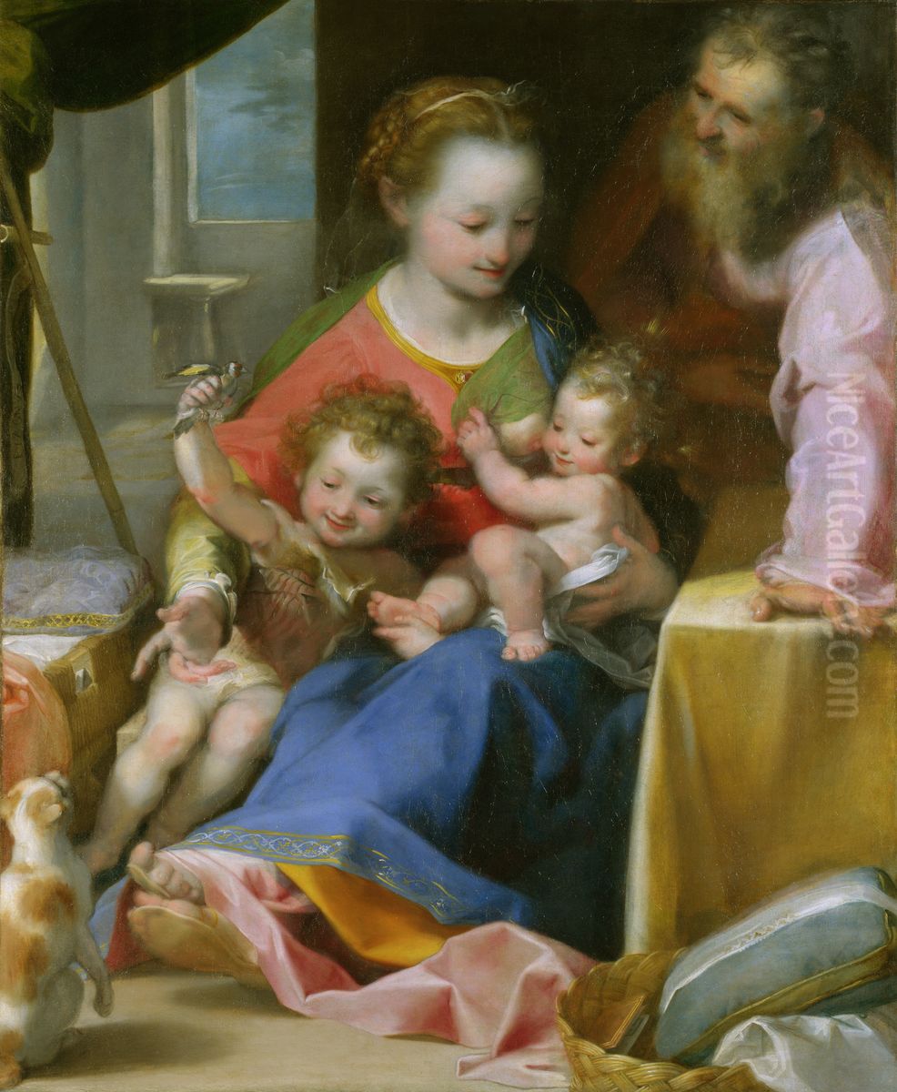 La Madonna Del Gatto Oil Painting by Federico Barocci