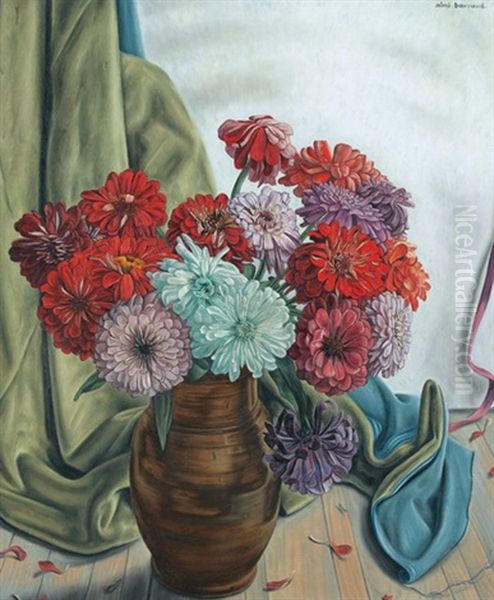 Bouquet De Fleurs Oil Painting by Aime Victor Barraud