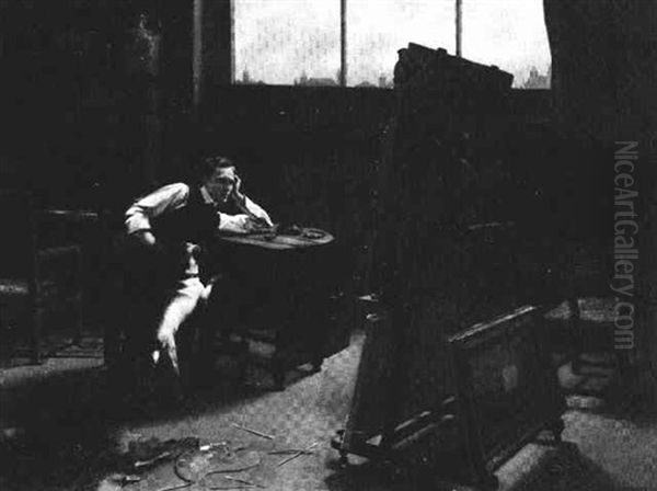 The President And Council Regrets... Oil Painting by Francis Barraud