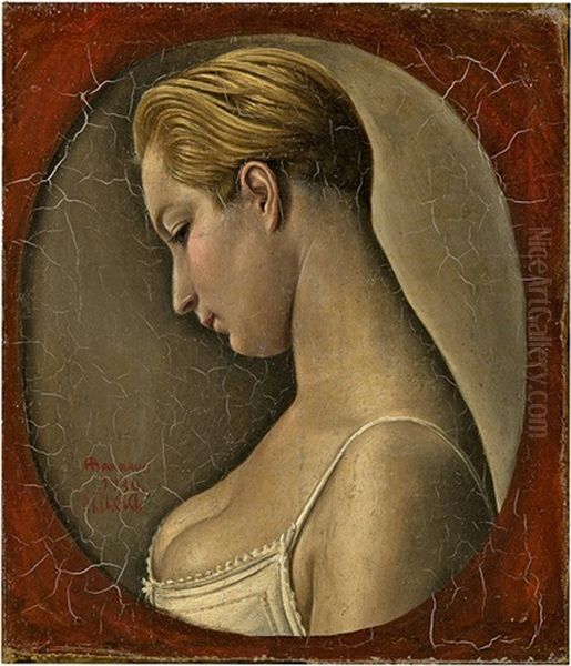 La Belle Marie Oil Painting by Francois Emile Barraud