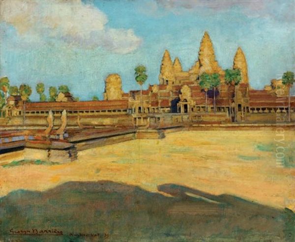 Vue D'angkor Vat Oil Painting by George Barriere