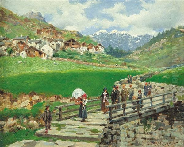 Balme Oil Painting by Enrico Pistilli