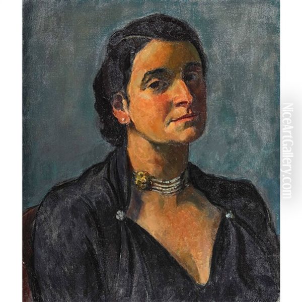 Portrat Einer Alteren Dame Oil Painting by Paul Basilius Barth