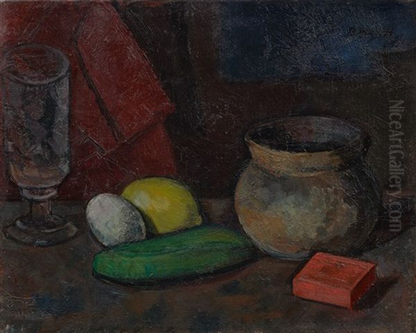 Stillleben Oil Painting by Paul Basilius Barth