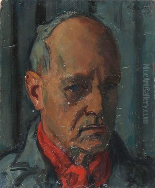 Selbstbildnis Oil Painting by Paul Basilius Barth