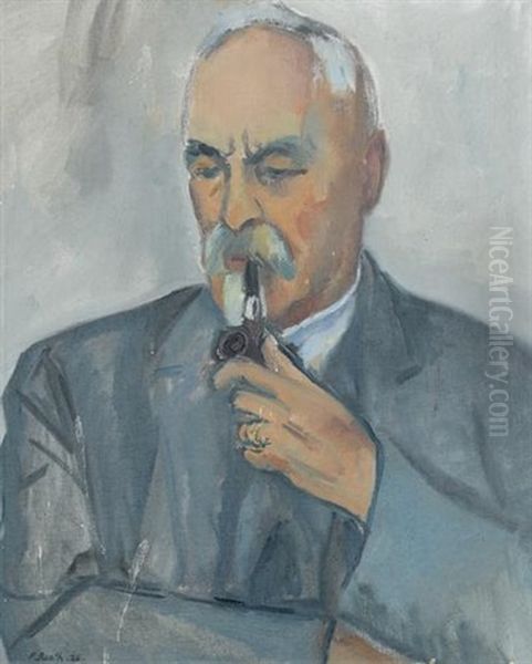 Bildnis Von Gottlieb Wassmer Oil Painting by Paul Basilius Barth