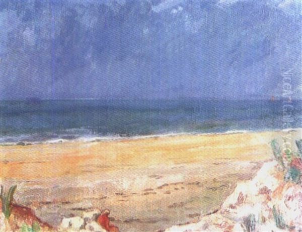 Meerlandschaft, Ile De Re Bei La Rochelle Oil Painting by Paul Basilius Barth