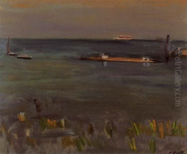 Bodensee-landschaft Oil Painting by Paul Basilius Barth