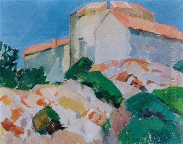 Ile De Porquerolles Oil Painting by Paul Basilius Barth