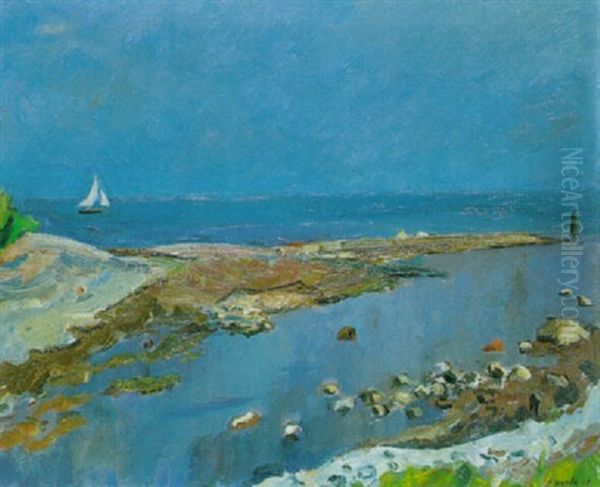 Goldachmundung Oil Painting by Paul Basilius Barth