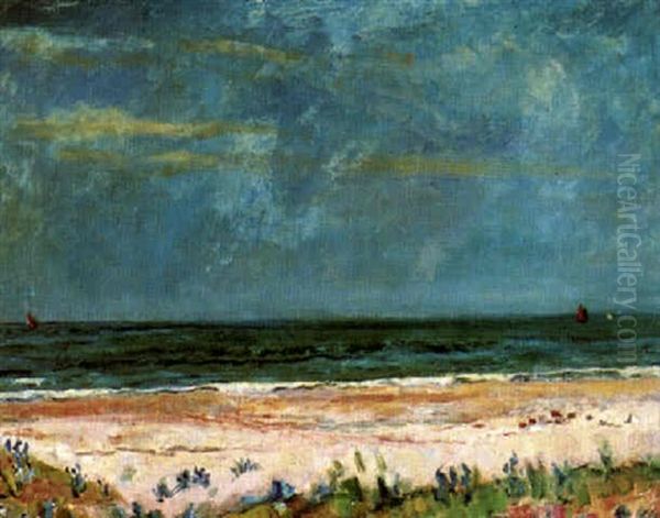 Uferlandschaft Oil Painting by Paul Basilius Barth