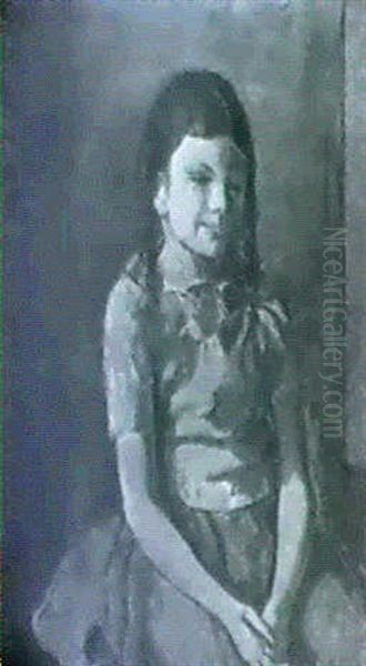 Bildnis Erika Oil Painting by Paul Basilius Barth