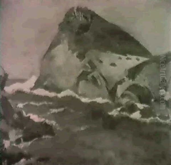 Isle De Porquerolles Oil Painting by Paul Basilius Barth