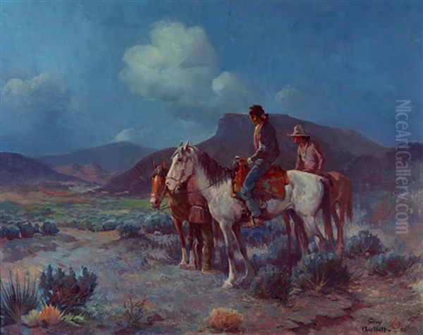 Night Riders Oil Painting by Gray Phineas Bartlett