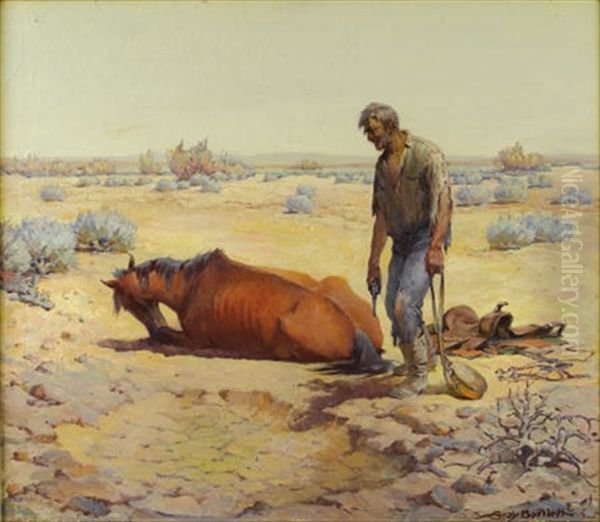 Broken Down Oil Painting by Gray Phineas Bartlett