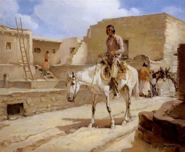 Walpi Village Oil Painting by Gray Phineas Bartlett