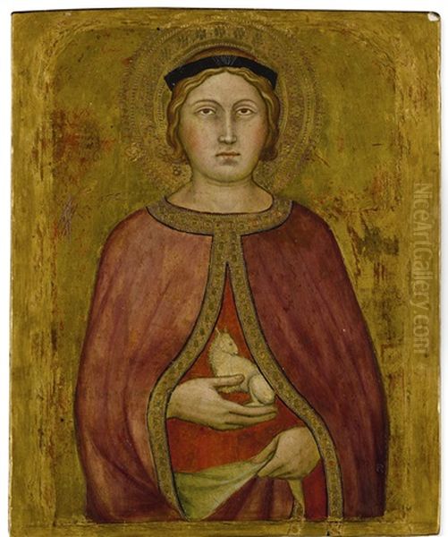 Saint Agnes Oil Painting by Taddeo Di Bartolo