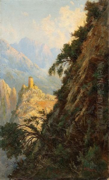 Vedute Einer Landschaft In Den Abruzzen Oil Painting by Pietro Barucci