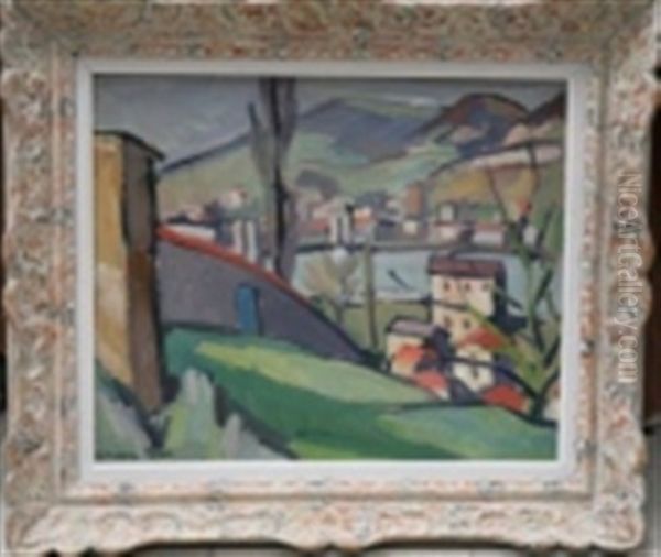 Courzon Oil Painting by Adrien Bas