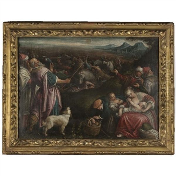 The Crossing Of The Red Sea Oil Painting by Francesco Bassano the Younger