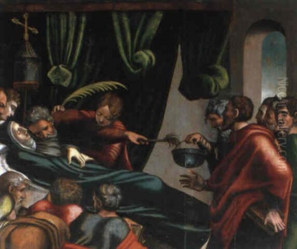 Christo Benedicente Oil Painting by Francesco Bassano the Younger