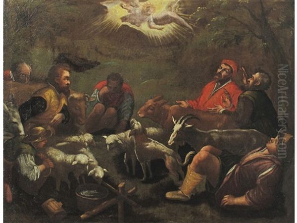 Annunciazione Ai Pastori Oil Painting by Francesco, II Bassano