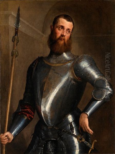 Alberi Sul Mare Oil Painting by Jacopo Bassano (Jacopo da Ponte)