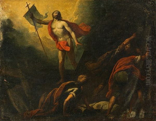 The Resurrection Of Jesus Oil Painting by Jacopo Bassano (Jacopo da Ponte)
