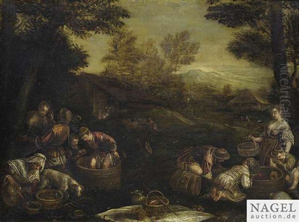 Autumn Oil Painting by Jacopo Bassano (Jacopo da Ponte)